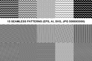 15 Seamless Wave Line Patterns for Crafting and Design