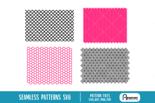 4 Seamless Patterns for Crafts and Graphics