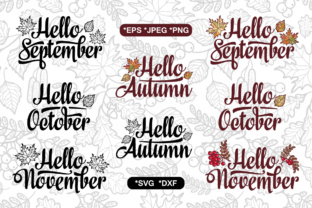 Autumn Cutting File for Crafts and Graphics