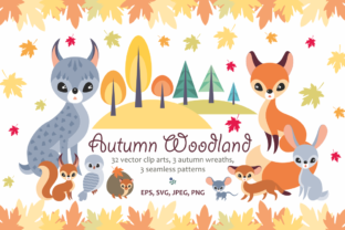 Autumn Woodland Vector Graphics for Branding and Content