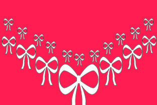 Bow Graphics for Elegant Pattern Design