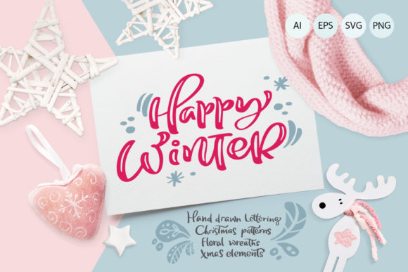 Christmas Lettering Quotes Design for Crafts and Graphics