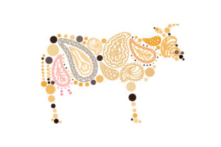Cow in Paisley Embroidery Design Review