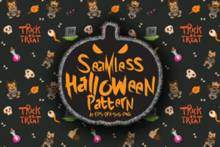 Halloween Seamless Patterns 98 Graphics