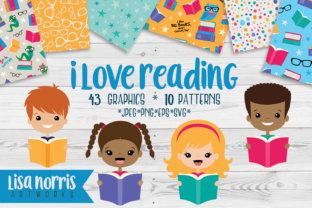 I Love Reading Clip Art Graphics