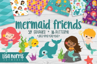 Mermaid Friends Clip Art: Graphics for Creative Publishing