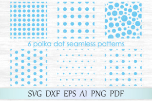 Polka Dot Seamless Patterns SVG for Crafts and Graphics