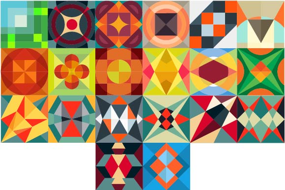 Quilts Design Set for Crafts and Designs