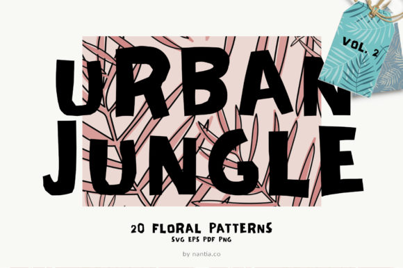 Seamless Patterns 20 X Urban Jungle V2 for Crafting and Design