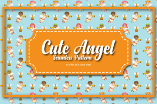 Seamless Patterns Cute Angel 4 Review