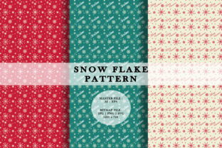 Snow Flake Seamless Patterns - A Festive Graphic Asset for Seasonal Design